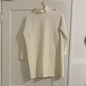 Emerson Fry Cream Turtleneck Long Sleeve Dress